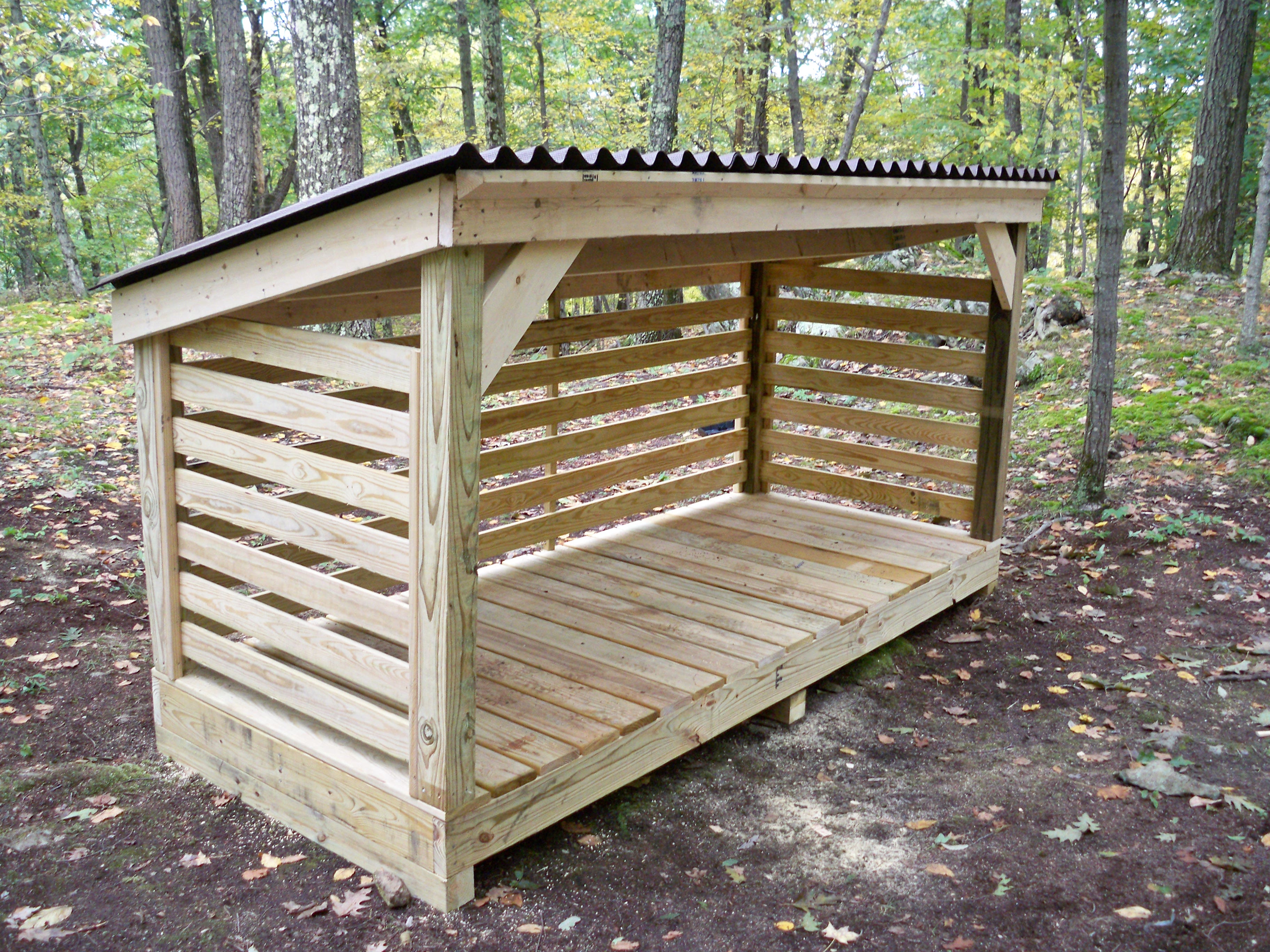 Garden items, firewood storage or shed food prep. table, storage ...
